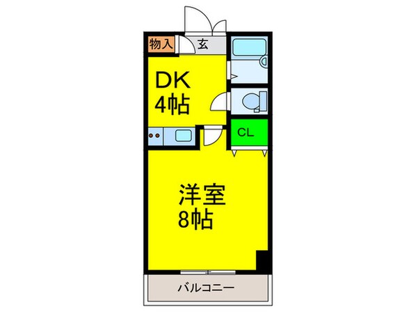 ヒガシハウス北町の物件間取画像